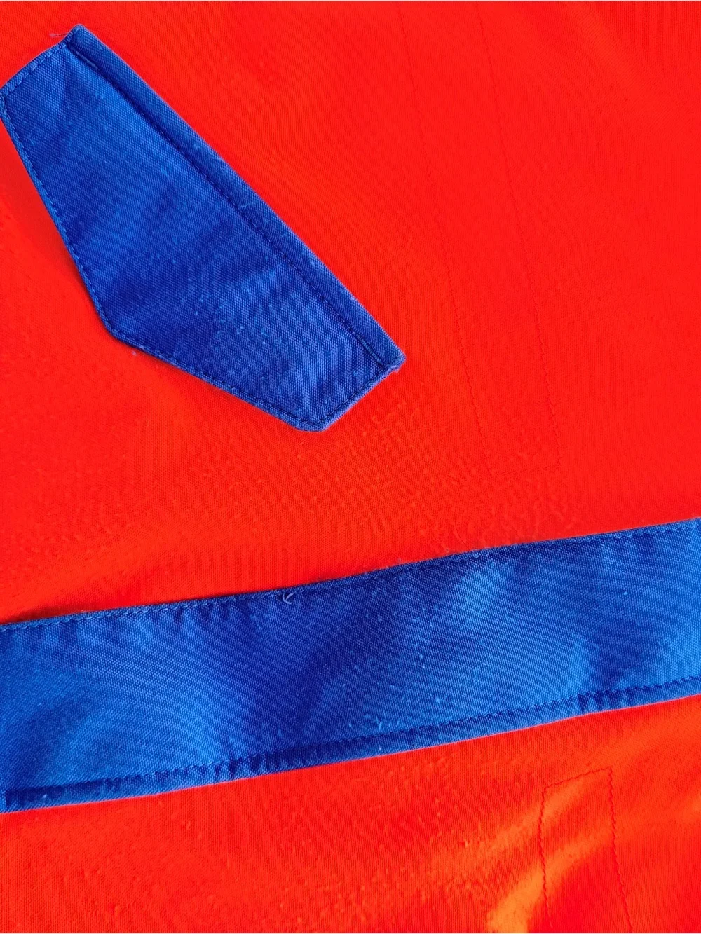 Burton Kids Blue Fleece Jacket with Orange Trim